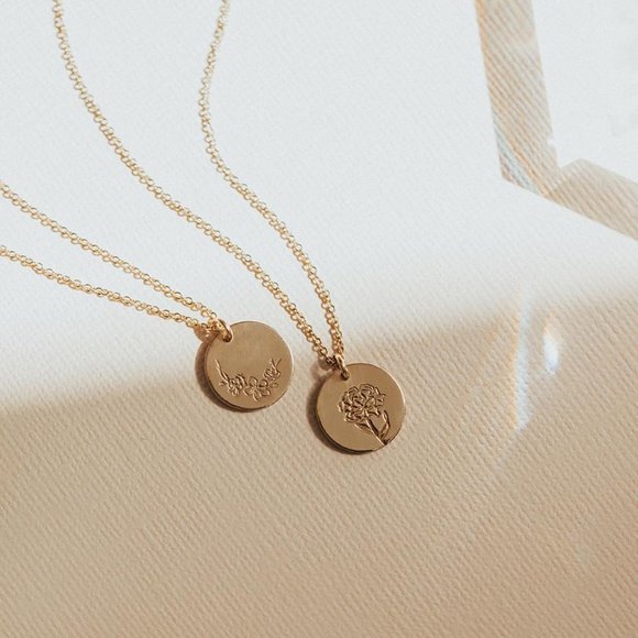 March Birth Flower Cherry Blossom Pendant Necklace - Picture 4 of 13